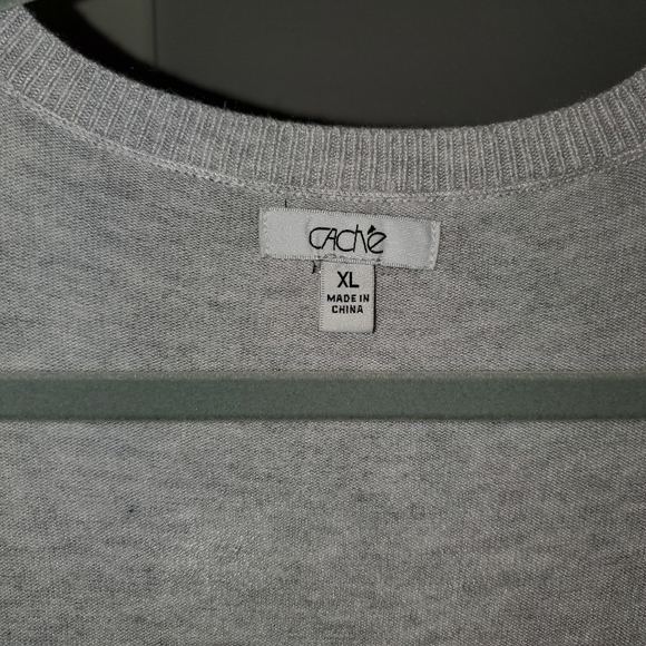 Caché Cold Shoulder Sweater - Picture 3 of 8